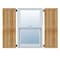 Ekena Millwork Framed Board-n-Batten Shutters, Rough Sawn Western Red Cedar, 32 1/4W x 18H, PR RBF06S32X018RWR - alternate 1